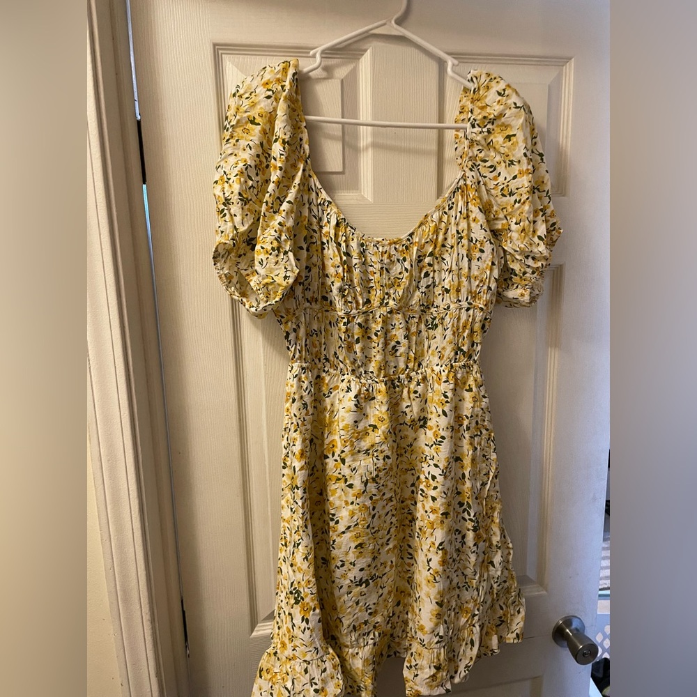 Floral Puff Sleeve Dress